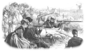 A firing point at Wimbledon, 1870